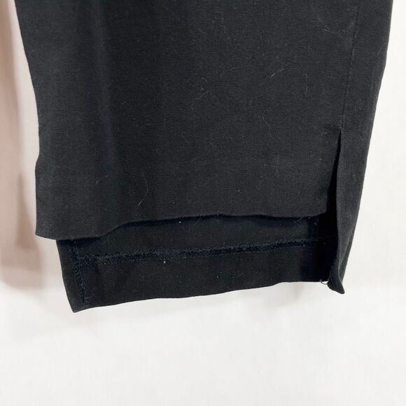 Elloquii Plus Size 20 Capri Pants Black Trousers Cropped Stretch Step Hem 1666 - Picture 6 of 8